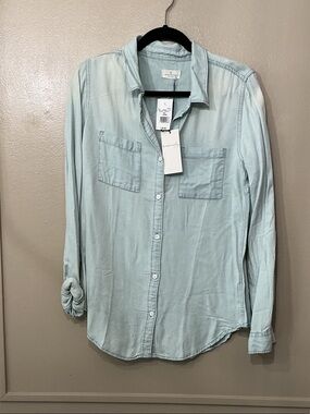 Thread & Supply Pale Blue Men’s Casual Button-Down Shirt